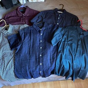 (Lightly Worn) Short Sleeve Button Down Shirts -5-